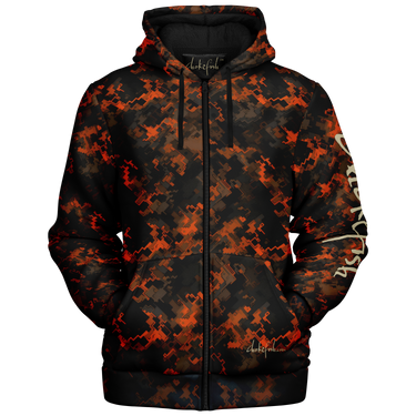 Chokefish™ Microfleece Zip-Up Hoodie Camouflage-015B